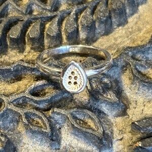 Anna Beck Two-Tone Silver Teardrop Ring